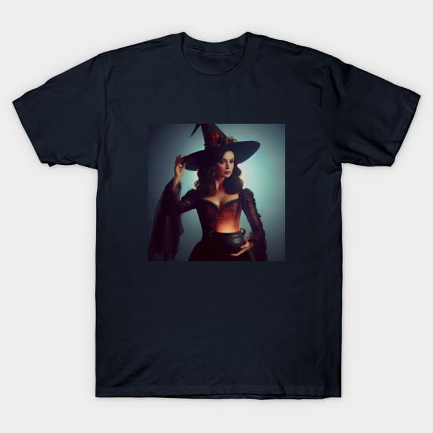 Witch Phoebe T-Shirt by sadieillust